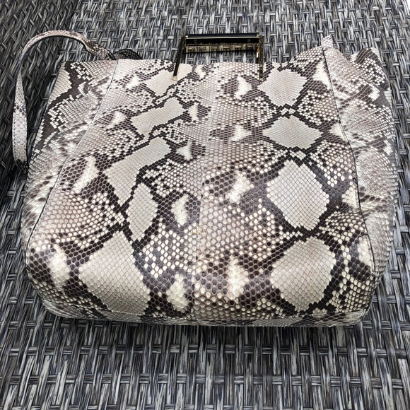 Jason Wu Genuine Python Leather Suvj Shopper Tote NEW - Picture 9 of 10